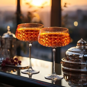 VIMERPA Coupe Glasses Set for Elegant Cocktails