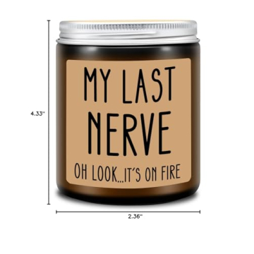 Homslover Funny My Last Nerve Candle for Unique Gifts