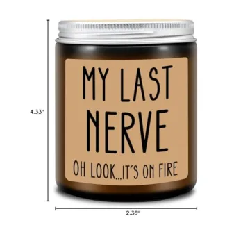 Homslover Funny My Last Nerve Candle for Unique Gifts