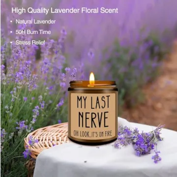 Homslover Funny My Last Nerve Candle for Unique Gifts