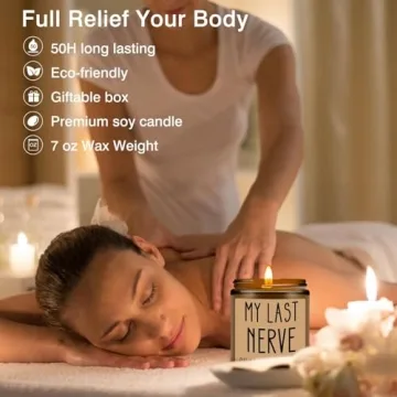 Homslover Funny My Last Nerve Candle for Unique Gifts