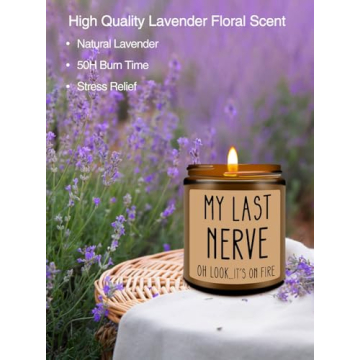 Homslover Funny My Last Nerve Candle for Unique Gifts