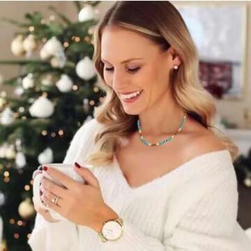 Yalice Boho Choker Necklace for Women - Colorful Beach Jewelry