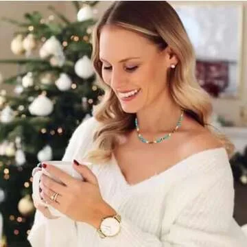 Yalice Boho Choker Necklace for Women - Colorful Beach Jewelry