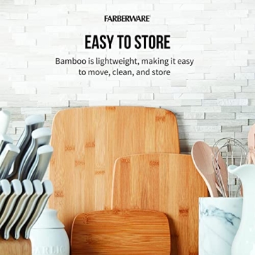 Farberware 3-Piece Eco-Friendly Bamboo Cutting Board Set