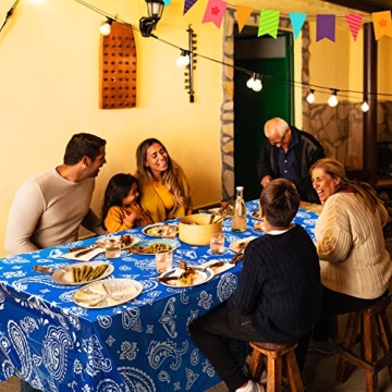 Reginary Western Tablecloths - 4 Pack Cowboy Party Covers