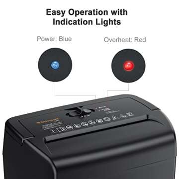 Bonsaii 10-Sheet Paper Shredder for Home Office
