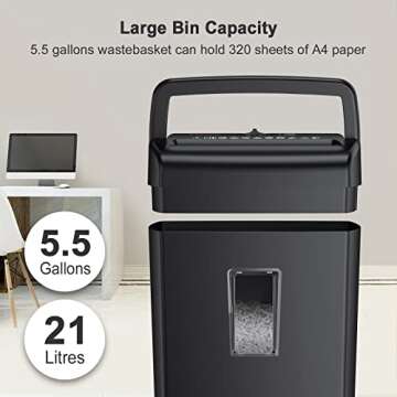Bonsaii 10-Sheet Paper Shredder for Home Office
