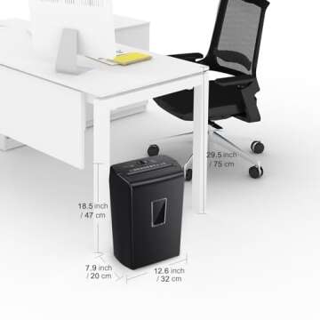 Bonsaii 10-Sheet Paper Shredder for Home Office