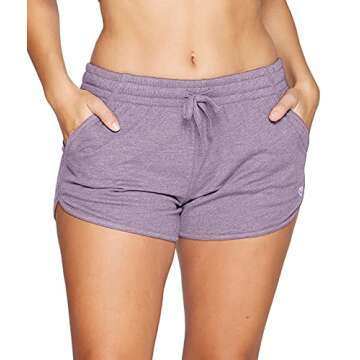 COLOSSEUM Active Women's Simone 2.0 Cotton Blend Yoga and Running Short (Amethyst, X-Small)