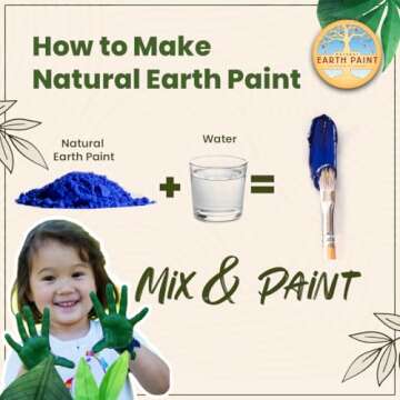 Natural Earth Paint Wooden Egg Kit for Eco-Friendly Easter Crafts
