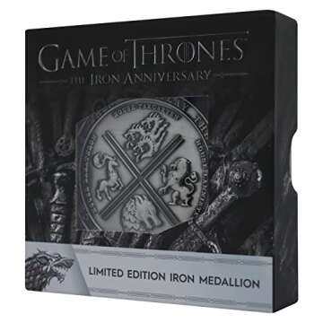 Fanattik Official Game of Thrones Medallion Limited Edition - GOT Collectible - Only 5000 Worldwide - GOT Gifts