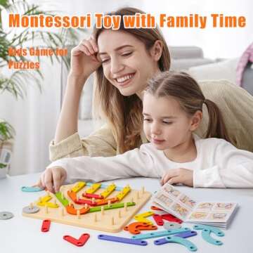 MENG YANG Montessori Toys for 2 3 4 Year Old,35 Pcs Alphabet Puzzle and Number Blocks Toys Set,Fine ...