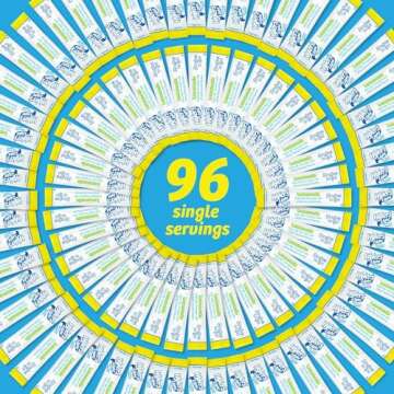 Wyler's Light Singles To Go Powder Packets, Water Drink Mix, Lemonade, 12 Boxes, 8 Servings per Box, 96 Total Servings