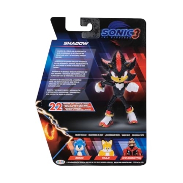 Sonic 3 Movie Action Figure Shadow 5-Inch Collector Toy