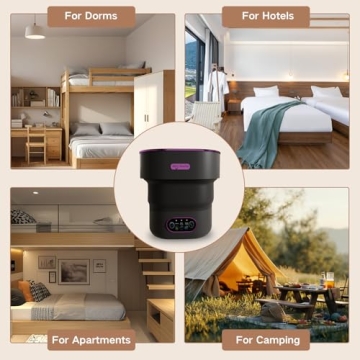 LGLRTD Portable 15L Washing Machine for Small Items