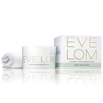 EVE LOM The Original Balm Cleanser - Facial Cleansing Balm - 5-in-1 Facial Cleanser & Muslin Cloth - Deep Cleansing & Gentle Exfoliation, Hydrating Skin Benefits, Removes Waterproof Make-Up - 100 ml