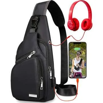 Waterproof Sling Backpack for Hiking & Daily Use