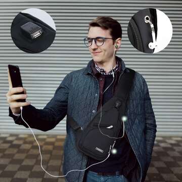 Waterproof Sling Backpack for Hiking & Daily Use