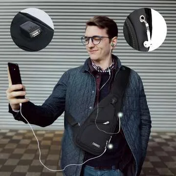 Waterproof Sling Backpack for Hiking & Daily Use