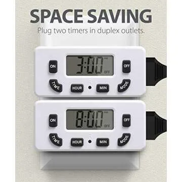 Fosmon 24-Hour Programmable Digital Timer Outlet