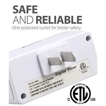 Fosmon 24-Hour Programmable Digital Timer Outlet