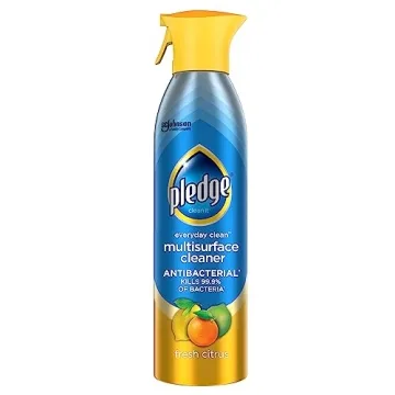 Pledge Everyday Clean Multi Surface Cleaner & Antibacterial Spray, 9.7 oz, Fresh Citrus Scent