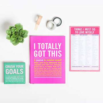 Knock Knock Crushing with Goals Motivational Quote Deck