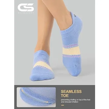 Comfortable CS CELERSPORT Ankle Athletic Socks - 6 Pairs