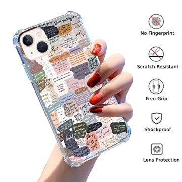 Eurdosmk Bible Verses Aesthetic Case for iPhone 13