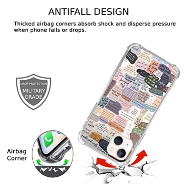 Eurdosmk Bible Verses Aesthetic Case for iPhone 13