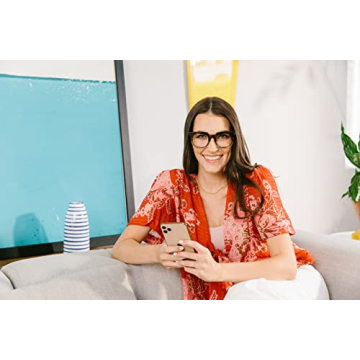 Peepers by PeeperSpecs Oprah's Favorite Women's Showbiz Oversized Blue Light Blocking Reading Glasses - Tortoise/Green +1.75