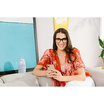 Peepers by PeeperSpecs Oprah's Favorite Women's Showbiz Oversized Blue Light Blocking Reading Glasses - Tortoise/Green +1.75