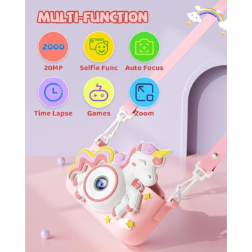 Kikapabi Unicorn Kids Camera for Creative Kids