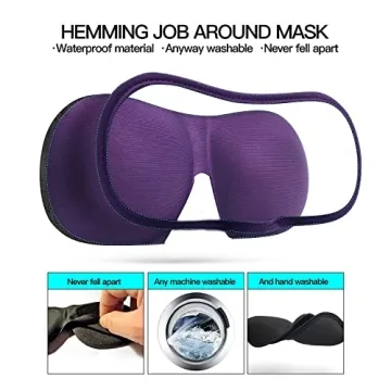 Comfortable REEBENT 3D Eye Mask for Sleeping - Block Light