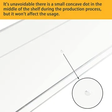 Weiai Clear Acrylic Shelf 15 Inch Floating Wall Ledge