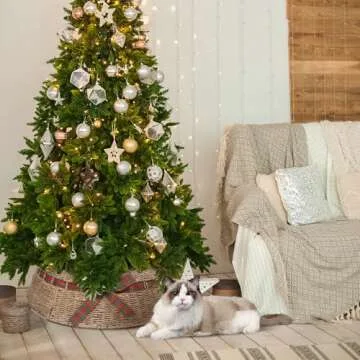 Stylish HYBDAMAI 27'' Christmas Tree Collar for Holidays