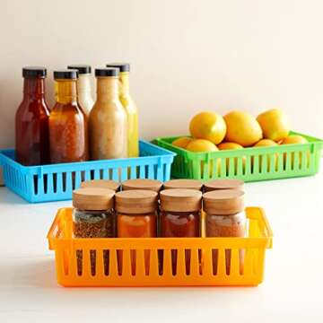 Bright Creations Colorful Storage Bins for Classroom Organization