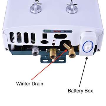 EXCEL TANKLESS GAS WATER HEATER Vent Free (LOW WATER PRESSURE STARTUP) 1.6 GPM PROPANE LPG