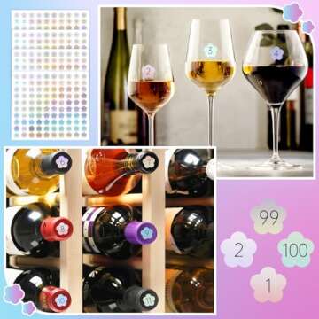 Small Number Stickers 1-100 for Inventory Organization