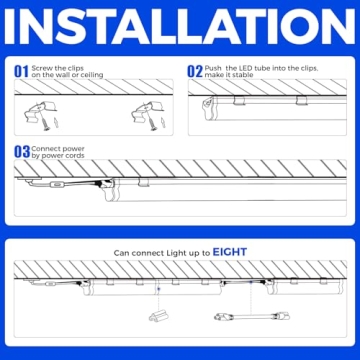 Barrina 22W UV LED Blacklight Bar for Parties and Decor