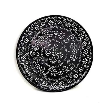 Handmade Mexican Pottery Plates Set of 2 - Unique Dinnerware