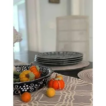 Handmade Mexican Pottery Plates Set of 2 - Unique Dinnerware