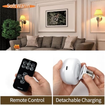 BLUEYE Rechargeable Light Bulbs with Remote Control