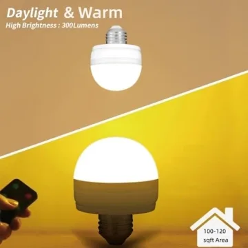 BLUEYE Rechargeable Light Bulbs with Remote Control