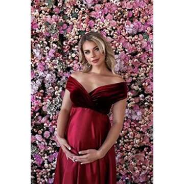 Elegant Molisa Tulle Robe for Maternity Photoshoots