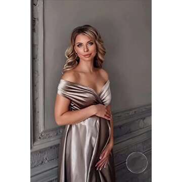 Elegant Molisa Tulle Robe for Maternity Photoshoots