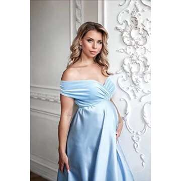 Elegant Molisa Tulle Robe for Maternity Photoshoots