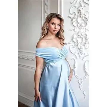 Elegant Molisa Tulle Robe for Maternity Photoshoots