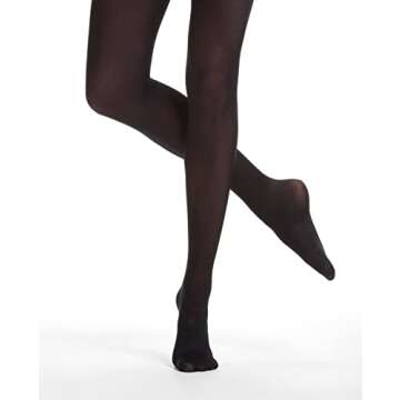 Danskin Women's Compression Footed Tight, Black - Ultimate Fitness & Comfort